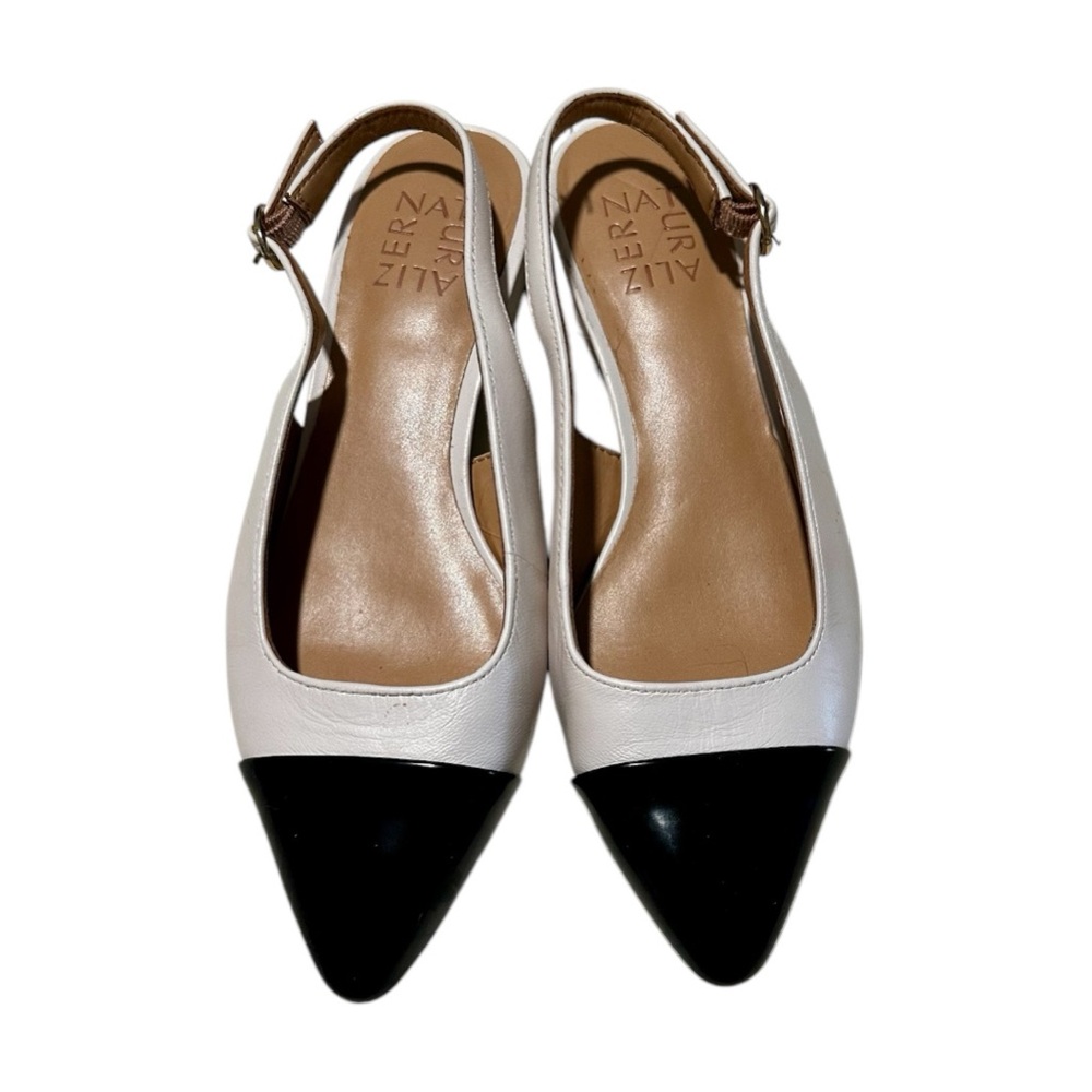 Gorgeous 1” chunky heel, pointed toe dress shoes.